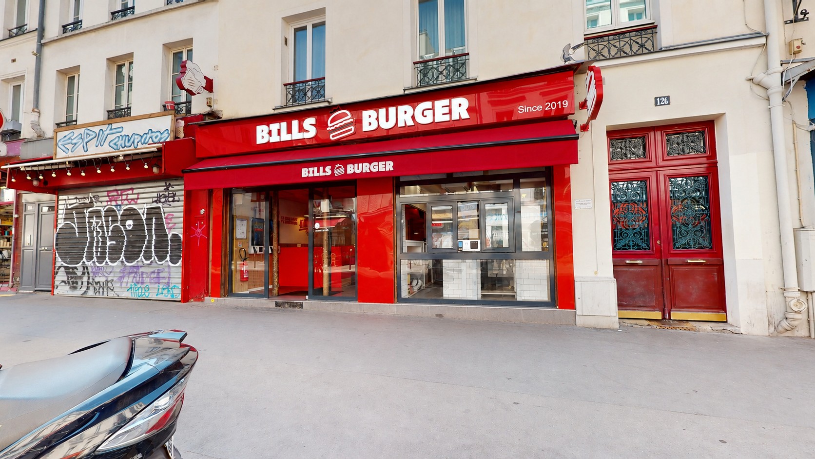 Nouvelle vue Google Street View de Bills Burger